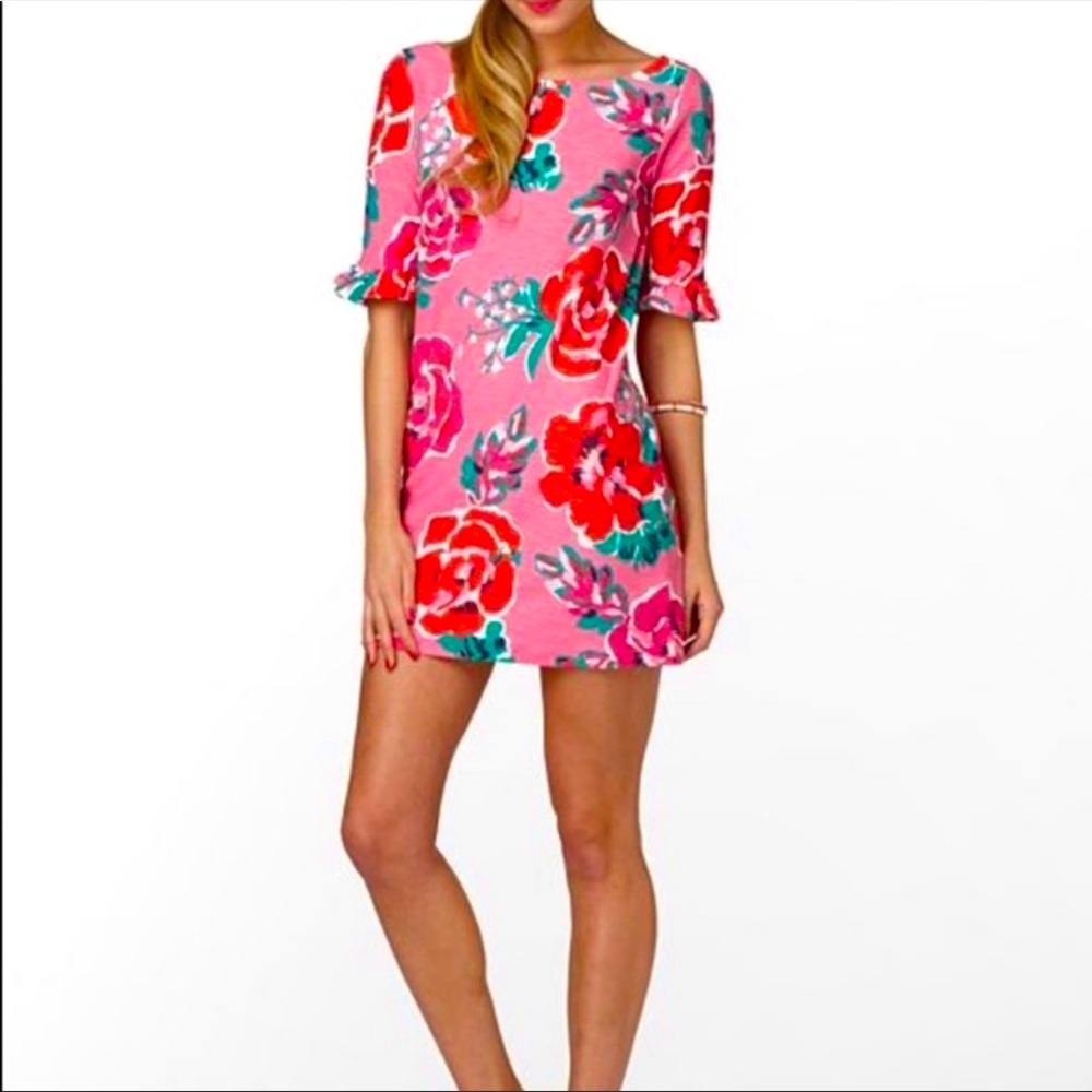 Lilly Pulitzer Somerset Dress, red floral